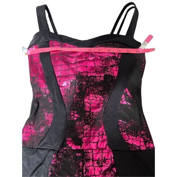 Kelle Hi-Low Dance Costume Biketard Leotard Size Teen Crackle Taylor Swift - Picture 6 of 11